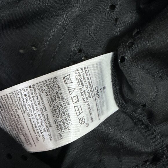 Gap Blouse Black Short Sleeve Women’s Size Small NWT - Picture 8 of 11